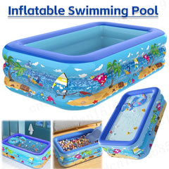 Outdoor Inflatable Swimming Pool PVC Baby Bath Bathtub Garden Thickening Swimming Pool for Adults Toddler Kids Pool Supplies