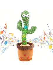 Dança Talking Cactus Brinquedos para Bebés Meninos e Meninas, Cantando Imitando Gravação, Repetindo o Que Você Diz Sunny, 1Pc
